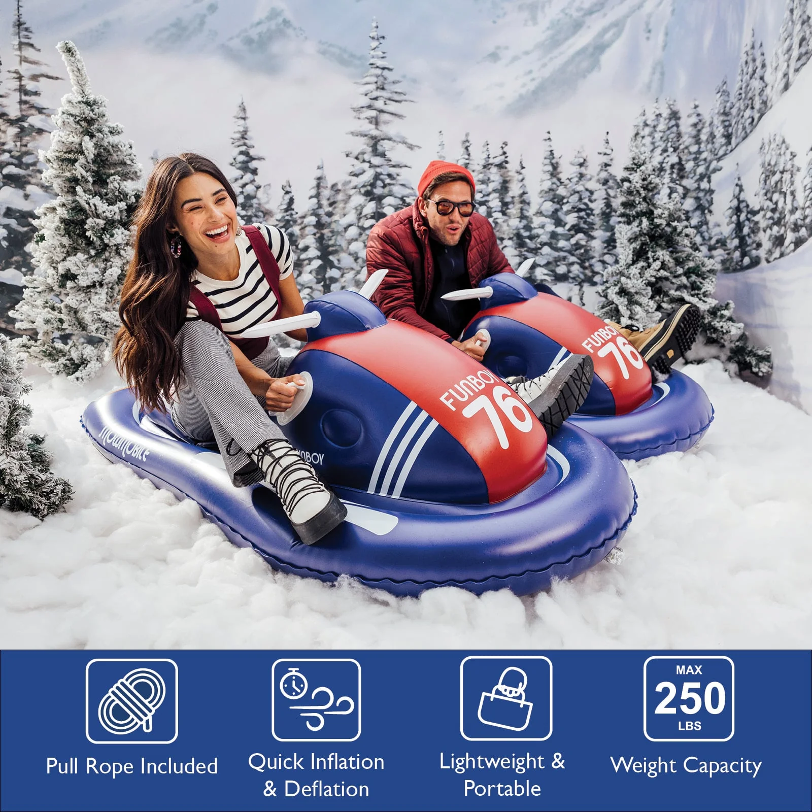 Snowmobile Snow Sled - Image 4